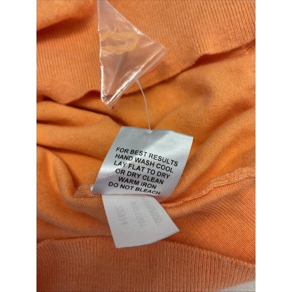 NWOT  New Peter Millar 1/4 Zip Pullover Sweater Cashmere silk  Orange Size 2XL - Picture 7 of 8